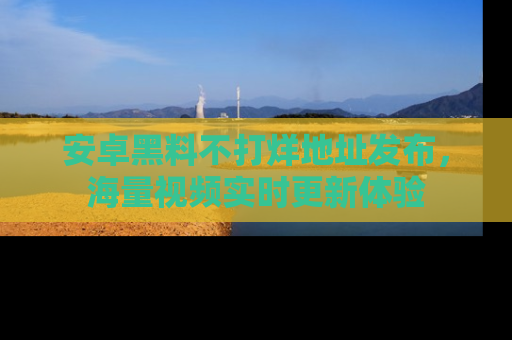 安卓黑料不打烊地址发布，海量视频实时更新体验