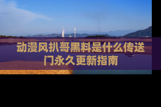 动漫风扒哥黑料是什么传送门永久更新指南