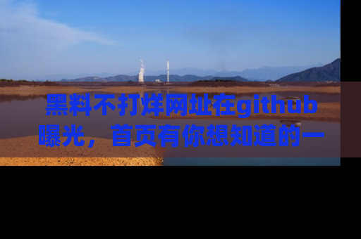 黑料不打烊网址在github曝光，首页有你想知道的一切幽默趣事，快来看看