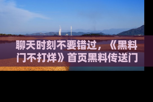 聊天时刻不要错过，《黑料门不打烊》首页黑料传送门一键带你进入奇妙世界！