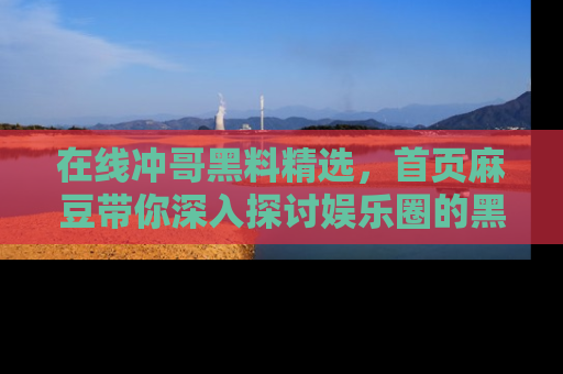 在线冲哥黑料精选，首页麻豆带你深入探讨娱乐圈的黑暗面