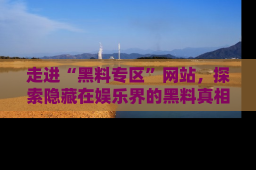 走进“黑料专区”网站,探索隐藏在娱乐界的黑料真相
